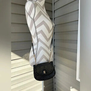 Vintage JUDITH LEIBER Leather Studded Small Crossbody Bag